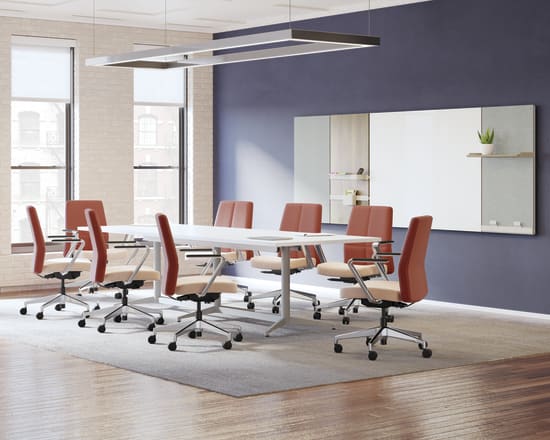 Cofi managerial back chairs with Preside table.
