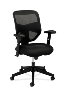 HON Prominent Mesh HighBack Task Chair | CenterTilt | Adjustable Arms | Black Sandwich Mesh Seat