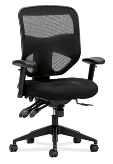 HON Prominent Mesh HighBack Task Chair | Asynchronous Control Seat Glide | 2Way Arms | Black Mesh