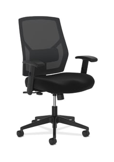 HON Crio HighBack Task Chair | Mesh Back | Adjustable Arms | Adjustable Lumbar | Black Fabric