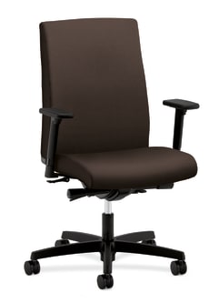 HON Ignition MidBack Task Chair | SynchroTilt Back Angle | Adjustable Arms | Espresso Fabric