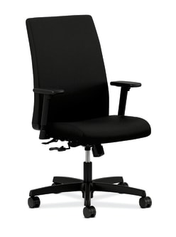 HON Ignition MidBack Task Chair | CenterTilt | Adjustable Arms | Black Fabric