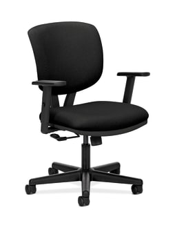HON Volt Task Chair | CenterTilt | Adjustable Arms | Black Fabric