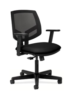 HON Volt Mesh Back Task Chair | SynchroTilt | Adjustable Arms | Black Fabric