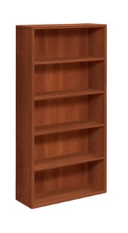 HON 10500 Series Bookcase | 5 Shelves | 36W | Cognac Finish