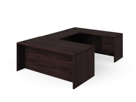 HON 10700 Series UWorkstation Mahogany