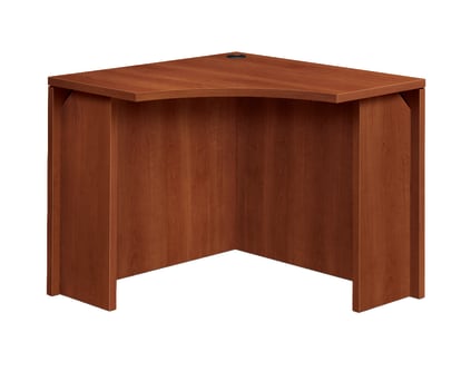 HON 10500 Series Curved Corner Desk | 36W x 18D | Cognac Finish