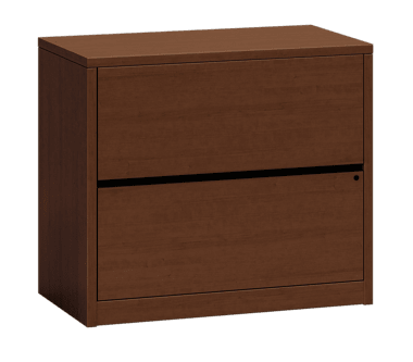 HON 10500 Series Lateral File | 2 Drawers | 36W | Shaker Cherry Finish