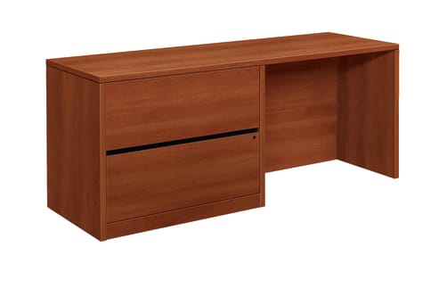HON 10500 Series Credenza with 36 Lateral with core removable lock | 72W x 24D x 2912H | Left | Cognac