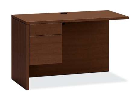 HON 10500 Series Return | 1 Box  1 File Drawer | 48W | Shaker Cherry Finish