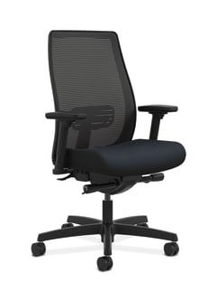 HON Endorse Mesh MidBack Task Chair | BuiltIn Lumbar | SynchroTilt Seat Glide | Navy Fabric