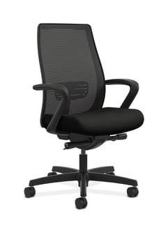 HON Endorse Mesh MidBack Task Chair | BuiltIn Lumbar | SynchroTilt Seat Glide | Black Fabric