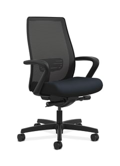 HON Endorse Mesh MidBack Task Chair | BuiltIn Lumbar | SynchroTilt Seat Glide | Navy Fabric