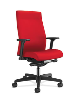 HON Ignition 20 MidBack Upholstered Task | Advanced SynchroTilt | Adjustable Arms | Ruby Fabric | Adjustable Lumbar