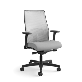 HON Ignition 20 MidBack Task Chair | Fog 4way stretch Mesh Back| Easy Assembly | Frost Fabric