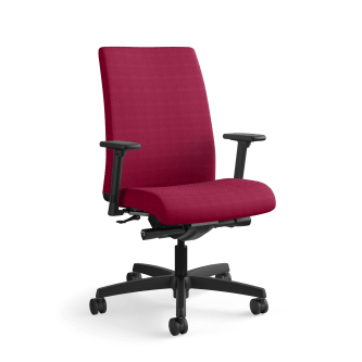 HON Ignition MidBack Task Chair | SynchroTilt Back Angle | Adjustable Arms | Marsala Fabric