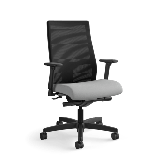 HON Ignition MidBack Mesh Task Chair | SynchroTilt Back Angle | Adjustable Arms | Frost Fabric