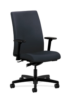 HON Ignition MidBack Task Chair | SynchroTilt | Adjustable Arms | Navy Vinyl