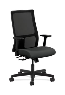 HON Ignition MidBack Mesh Task Chair | CenterTilt | Adjustable Arms | Charcoal Vinyl