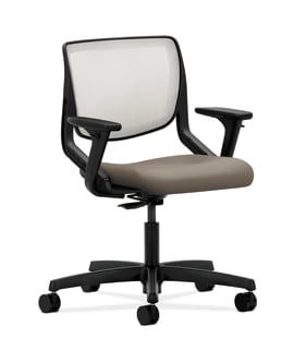 HON Motivate Task Chair | Fog 4way stretch Back | Adjustable Arms | Antelope Fabric