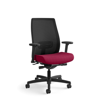 HON Endorse Mesh MidBack Task Chair | BuiltIn Lumbar | SynchroTilt Seat Glide | Marsala Fabric