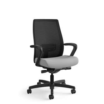 HON Endorse Mesh MidBack Task Chair | BuiltIn Lumbar | SynchroTilt Seat Glide | Frost Fabric