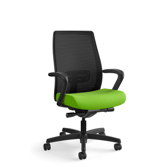 HON Endorse Mesh MidBack Task Chair | BuiltIn Lumbar | SynchroTilt Seat Glide | Pear Fabric