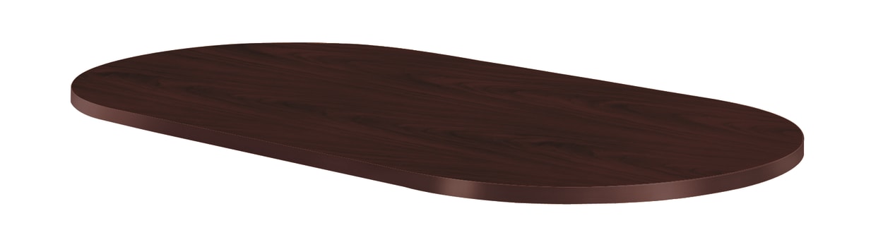 HON Preside Laminate Table Top | Oval Shape | 96W | Mahogany