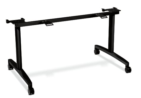HON Huddle FlipTop Table Base Kit | For 30D x 6072W Tops | Black Finish
