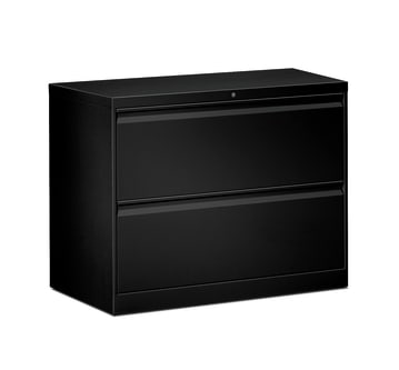 HON Flagship Lateral File | 2 Drawers | 36W | Black Finish