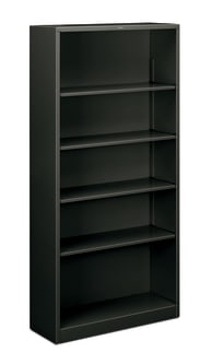 HON Brigade Steel Bookcase | 5 Shelves | 3412W | Charcoal Finish