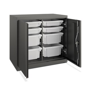 HON Flagship Modular Storage Cabinet | 28H | Charcoal Finish