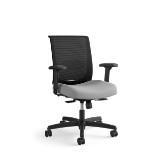 HON Convergence Task Chair | SynchroTilt With Seat Slide Control | Height and WidthAdjustable Arms | Frost Fabric