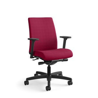 HON Ignition LowBack Mesh Task Chair | SynchroTilt | Adjustable Arms | Marsala Fabric