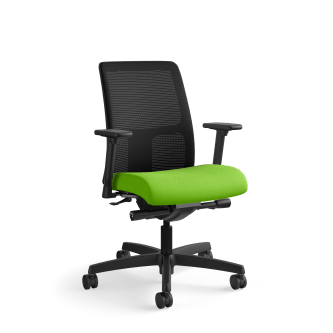 HON Ignition LowBack Mesh Task Chair | SynchroTilt Back Angle | Adjustable Arms | Pear Fabric