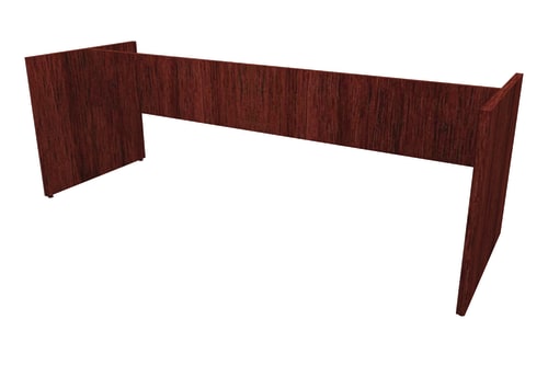 HON Preside Laminate Panel Base Kit for 144 Top| Stretcher Included | Mahogany Finish