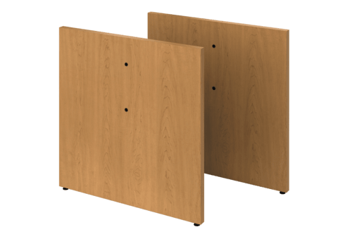 HON Preside Laminate Table Base | Panel Style | For 72W Boat Racetrack and Rectangle Tops | Harvest Finish