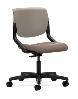 HON Motivate Task Chair | Upholstered Back | Shadow Shell | Morel Fabric