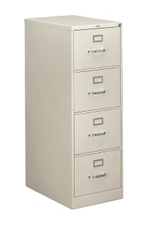 HON 310 Series Vertical File | 4 Drawers | Legal Width | 1814W x 2612D | Light Gray Finish