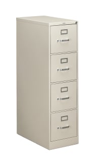 HON 310 Series Vertical File | 4 Drawers | Letter Width | 15W x 2612D | Light Gray Finish