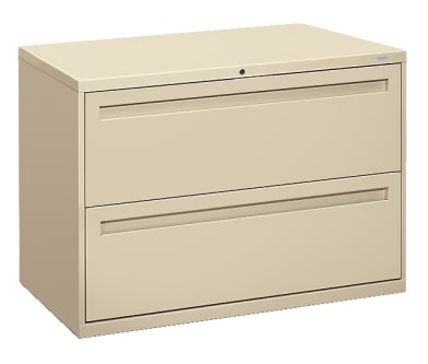 HON Brigade 700 Series Lateral File | 2 Drawers | Integral Pull | 42W | Putty Finish