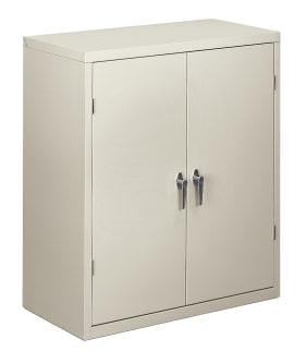 HON Brigade Storage Cabinet | 2 Adjustable Shelves | 36W | Light Gray Finish
