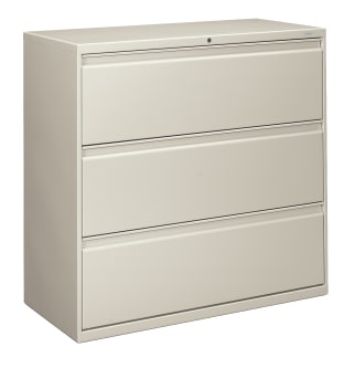 HON Brigade 800 Series Lateral File | 3 Drawers | Radius Pull | 42W | Light Gray Finish