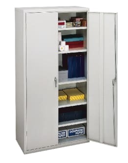 HON Brigade Storage Cabinet | 5 Adjustable Shelves | 1818D x 72H | Light Gray Finish