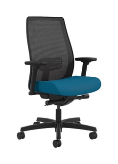 HON Endorse Mesh MidBack Task Chair | BuiltIn Lumbar | SynchroTilt Seat Glide | Peacock Fabric