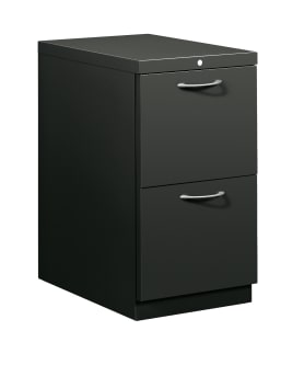 HON Flagship Mobile Pedestal | 2 File Drawers | Arch Pull | 15W | Charcoal Finish