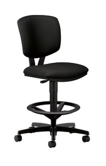 HON Volt Task Stool | Extended Height Footring | Black Fabric