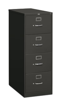 HON 310 Series Vertical File | 4 Drawers | Legal Width | 1814W x 2612D | Charcoal Finish