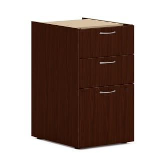 HON Mod Support Pedestal | 2 Box  1 File Drawer | 15W x 20D x 28H | Traditional Mahogany Finish