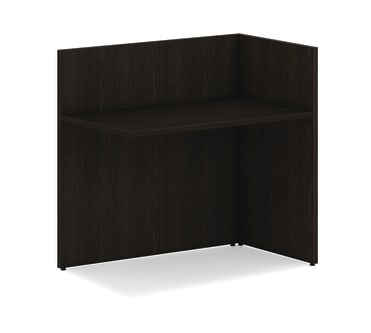HON Mod Reception Desk Return Java Oak
